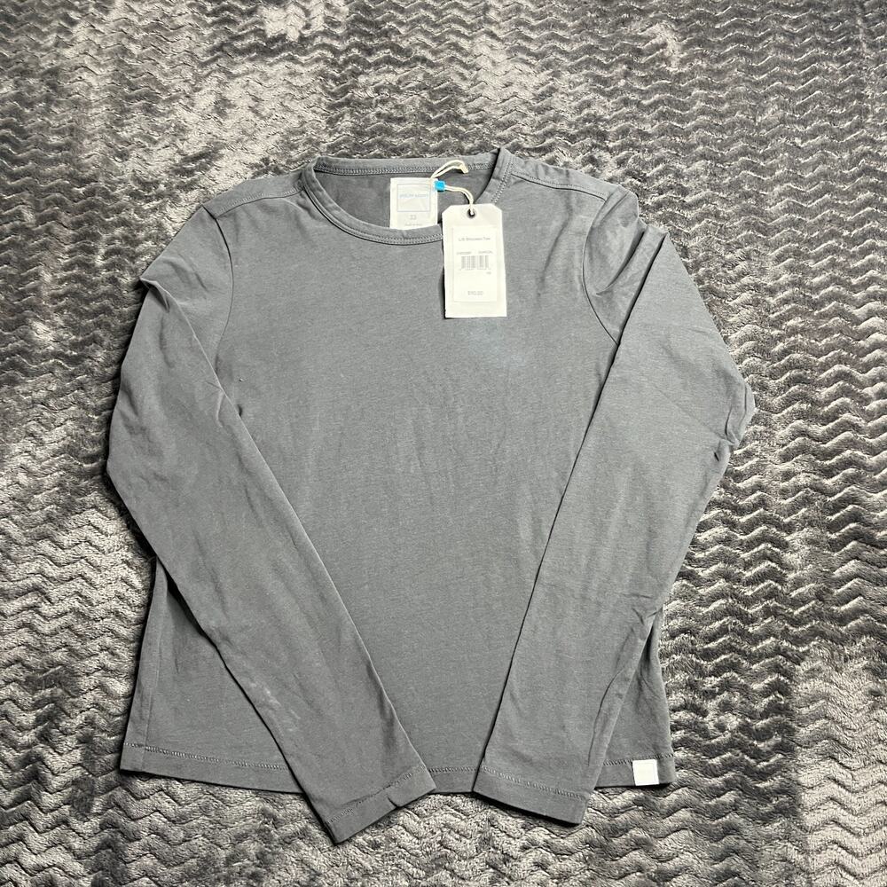 Jason Scott Shrunken Tee charcoal Long sleeve Size XS NWT